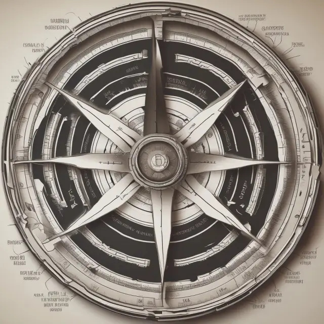 A compass with various marketing metric dials points the way for investors, symbolizing effective evaluation and strategic direction.