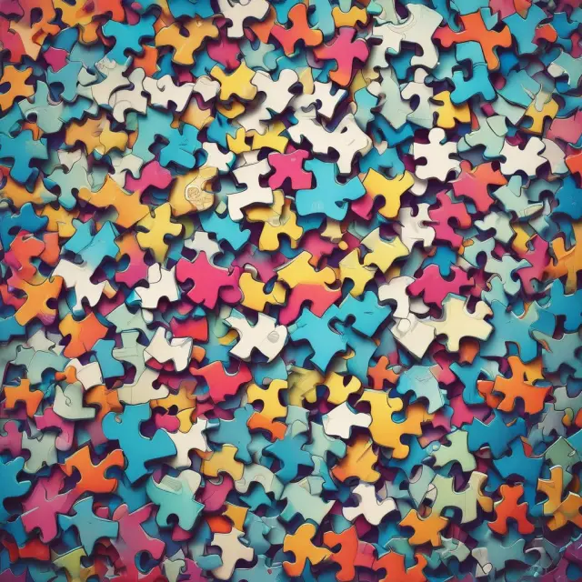 Interconnected puzzle pieces symbolizing sales teams, advertising agencies, PR firms, and digital marketing channels