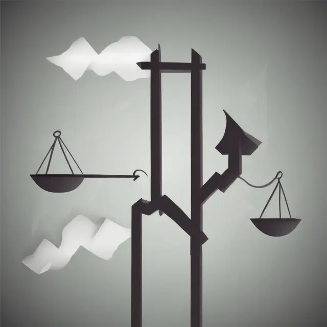 Image of a balance scale with one pan for long positions and the other for short positions connected by an arrow illustrating market neutrality