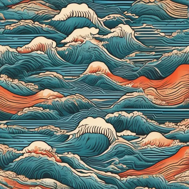 A person sending a market order as market waves represent the fluidity and speed of price changes