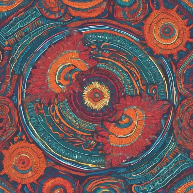 Swirling kaleidoscope depicting market orders