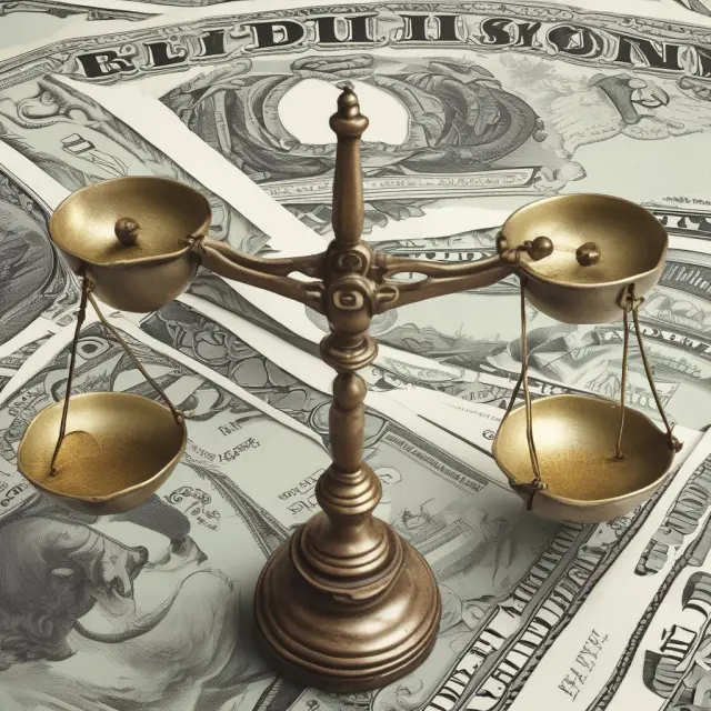 Image of a balance scale comparing U.S. Treasury bonds and TIPS, illustrating the debate over selecting a risk-free rate for market risk premium calculations