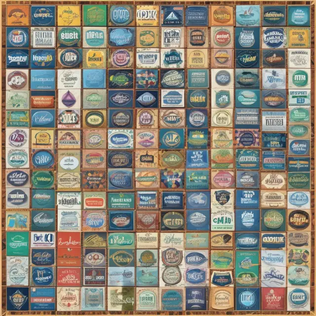 Institutional investors examining a mosaic of companies, each tile reflecting a business