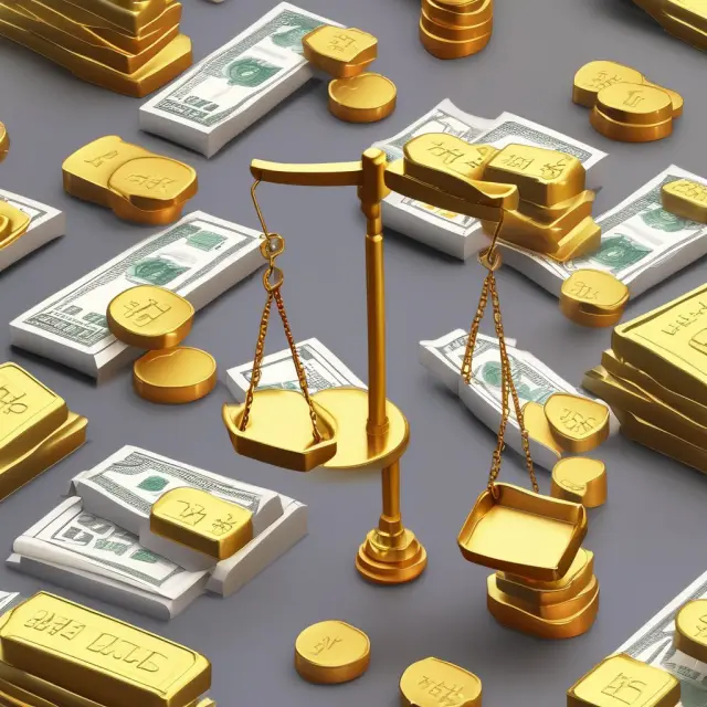 Golden scales depict assets shifting values as financial reporting updates balance sheets per GAAP mark-to-market rules.