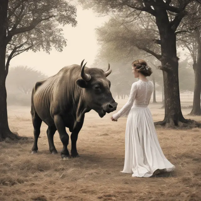 Bull in a bearish field symbolizes the marriage of protection and growth through a married put strategy
