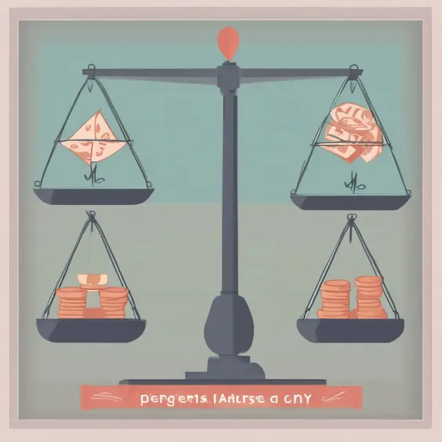 Scales illustrating marriage put
