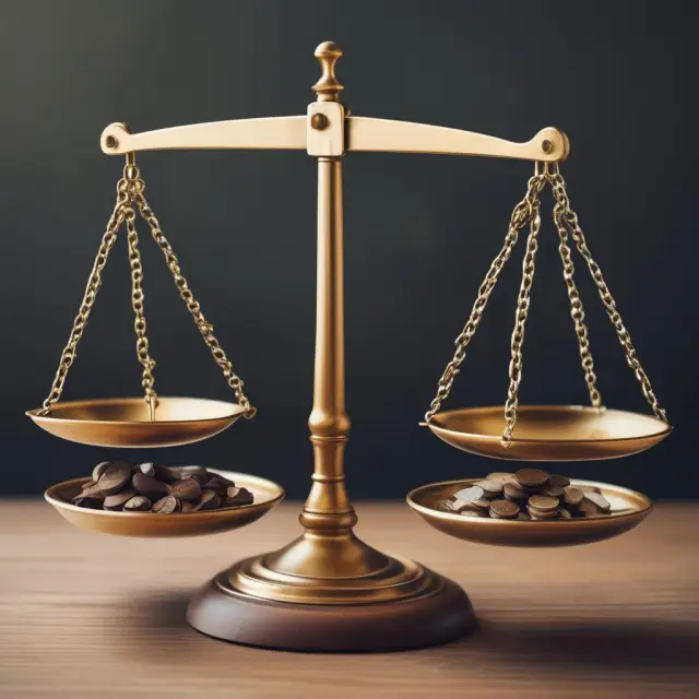 Scales representing regulations and legal frameworks balance a master fund and its feeder funds, emphasizing investor protection and tax implications