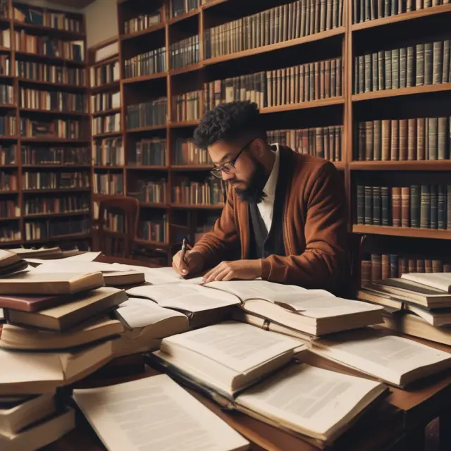 Scholar studying for MPA degree prerequisites: GRE exam and core subjects