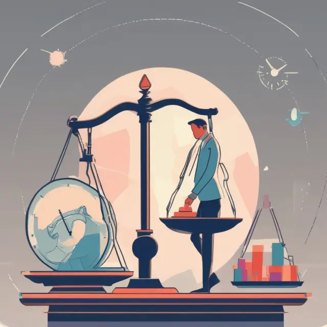 A person balances active income with passive investments on a scale. Material participation tests determine which side outweighs for tax benefits.