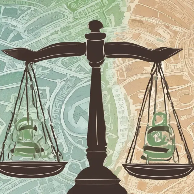 Two scales representing spot and forward foreign exchange transactions, one tipping towards maturity