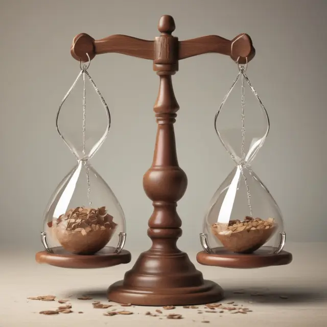 Image of two hourglasses intertwining, depicting bond