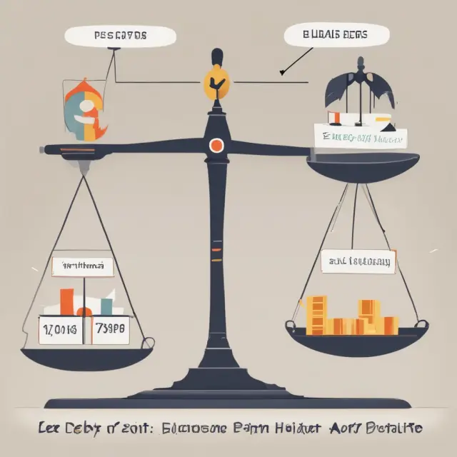 Balance scale illustrates DTI, credit score, and credit history length impacting maximum loan amounts
