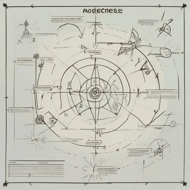 A management team huddled around a map, planning their route towards an MBO. They discuss goals and financing sources.