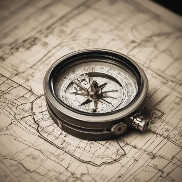 An analyst wielding a compass navigates the complex maze of MCF measurement units within oil and gas reports, illustrating the importance of adhering to best practices for accurate interpretation.