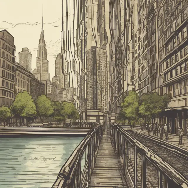 A bridge connecting institutional investors and audience demographics, symbolizing insights that bring them closer together