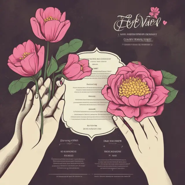 A static menu transforming into a beautiful blooming flower symbolizing the infrequent nature of price adjustments due to menu costs