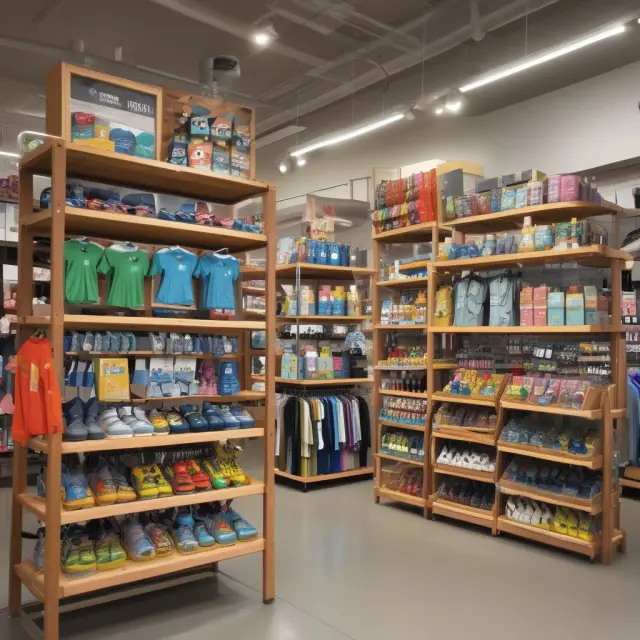 Shifting retail gears displaying merchandise, drawing customers with strategic promotions