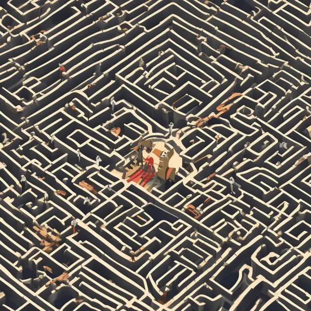 Merchant banks navigating through a metaphorical maze of SEC regulations and auditing practices.