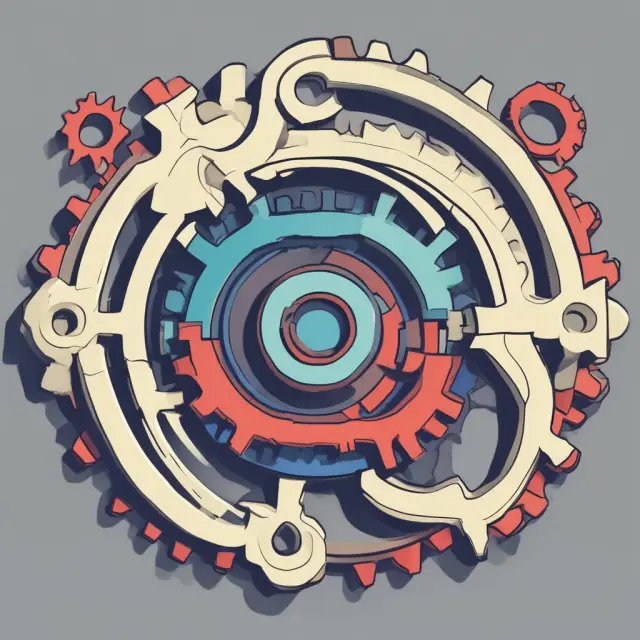 Mergers vs Acquisitions: Two interlocking gears representing the companies coming together; one gear symbolizing a merger, and the other an acquisition