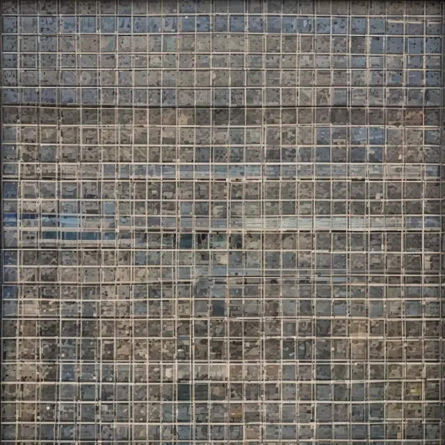 Wall Street mosaic showcasing interconnected tiles symbolizing Merrill Lynch