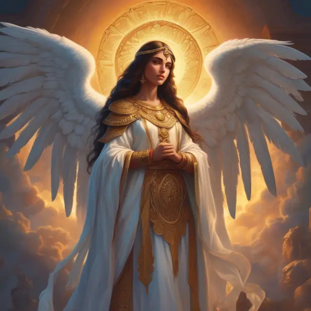 A protective ERISA angel oversees a group of Multiple Employer Welfare Arrangements (MEWAs), symbolizing its regulations and requirements ensuring MEWAs operate fairly and efficiently