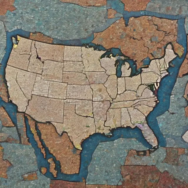 State mosaic with ERISA, depicting various state insurance regulations for MEWAs