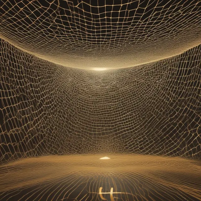 Golden threads form a safety net symbolizing stop-loss insurance, protecting MEWAs from underfunding and fraud risks.