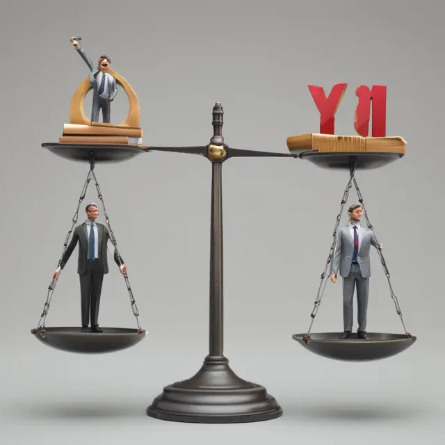 Two scales symbolizing balance sheet components, with mezzanine debt
