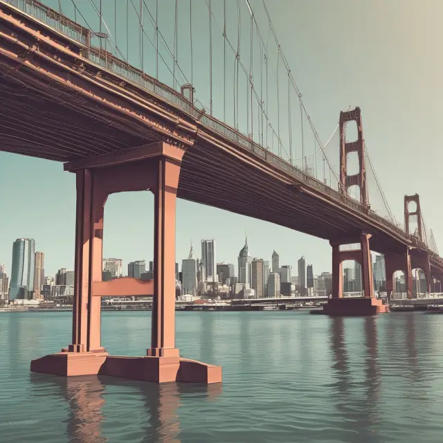 An image of a sturdy bridge linking two towers labeled