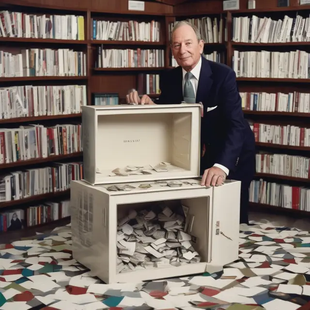 Time capsule unfolding with key moments in Michael Bloomberg