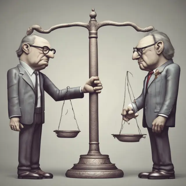 Micromanager clutching a small globe with an obsessive gaze contrasted by a macro manager expanding a large, open globe, symbolizing control vs. autonomy in business management.