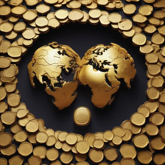 Golden spheres illustrating domestic and international revenue streams for microcaps