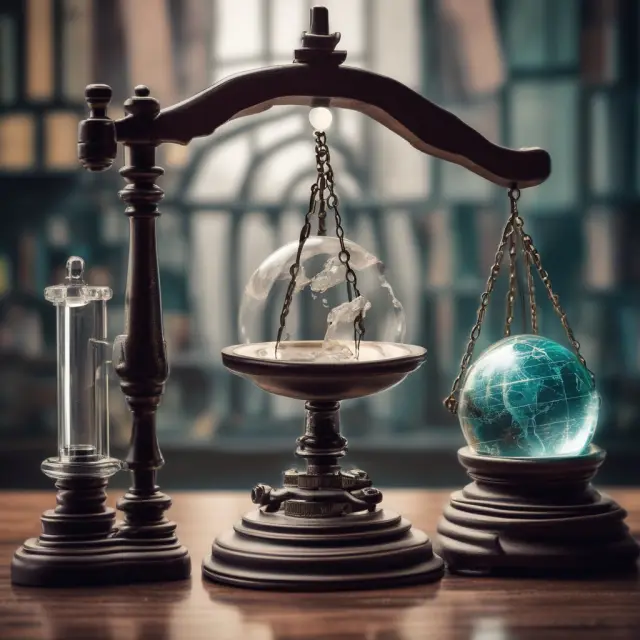 An image of a scale balancing transparency (symbolized by the NYSE) and regulations (OTC markets), while a microscope examines microcap stocks in a crystal ball.