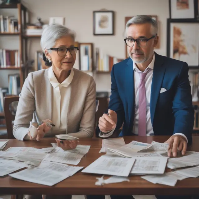 An investor weighs two vessels: an ETF sailing with a cost-effective and flexible label, while a mutual fund displays the advantages of professional management
