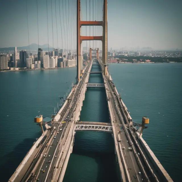 An ornate bridge joining continents, illustrating the World Bank