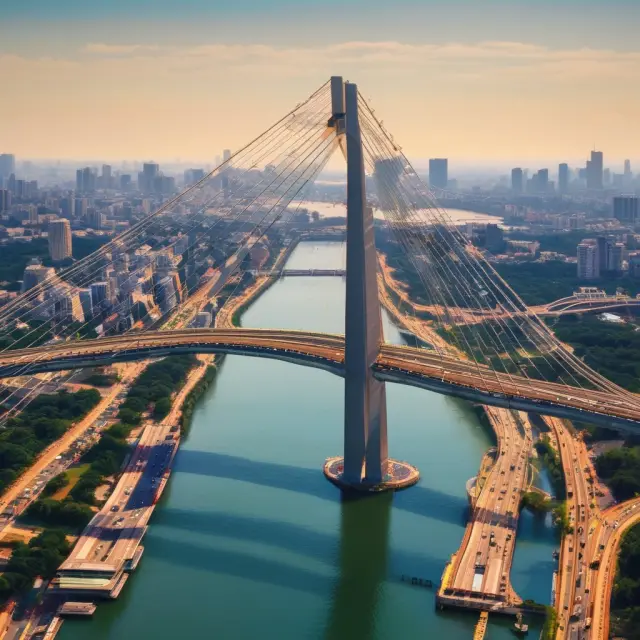 Image: A sturdy wooden bridge connecting two sides of a river with BDCs symbolizing the bridge, providing capital to middle market firms on each shore