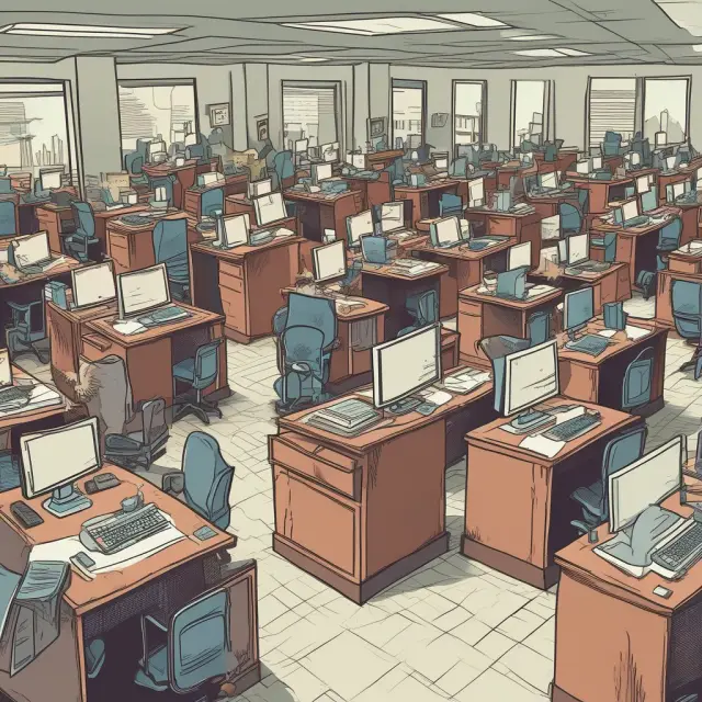 Time Traveler moving between front-office desks and middle-office cubicles, depicting evolution from sales/trading to risk management and IT roles.