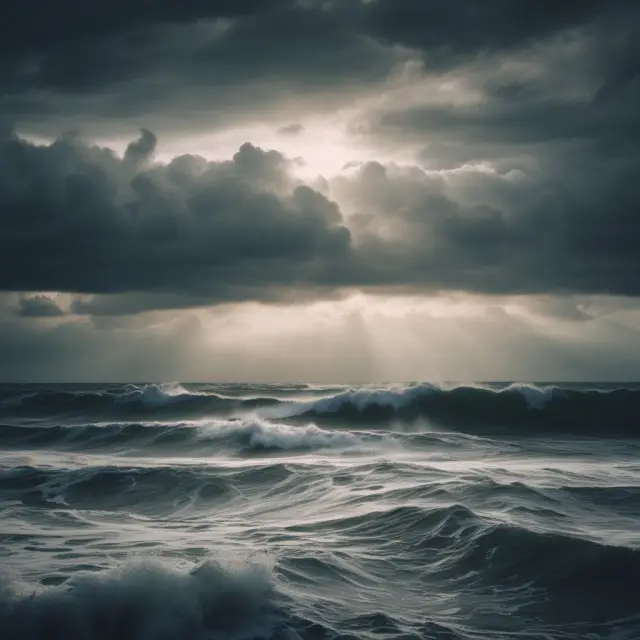 A turbulent sea symbolizing MiFID II