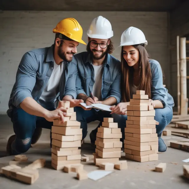 A group of diverse millennials constructively building their wealth through education, debt management, and asset investments