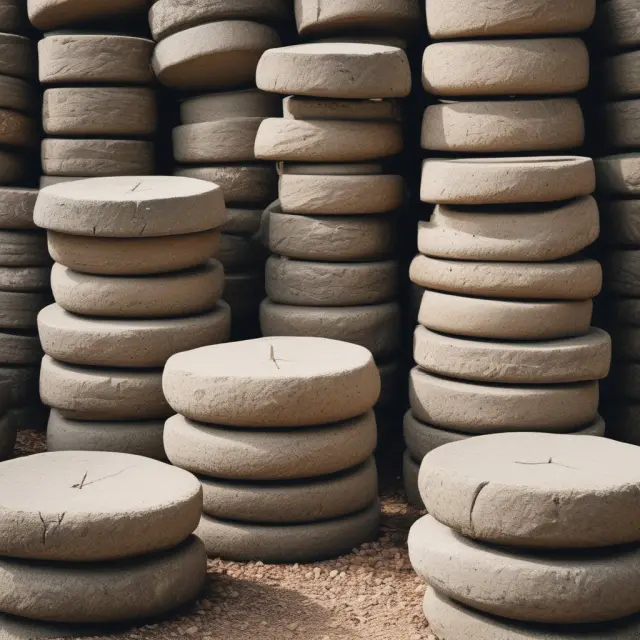 Millstones displaying diverse weights illustrating the impact of mill rates on property taxes