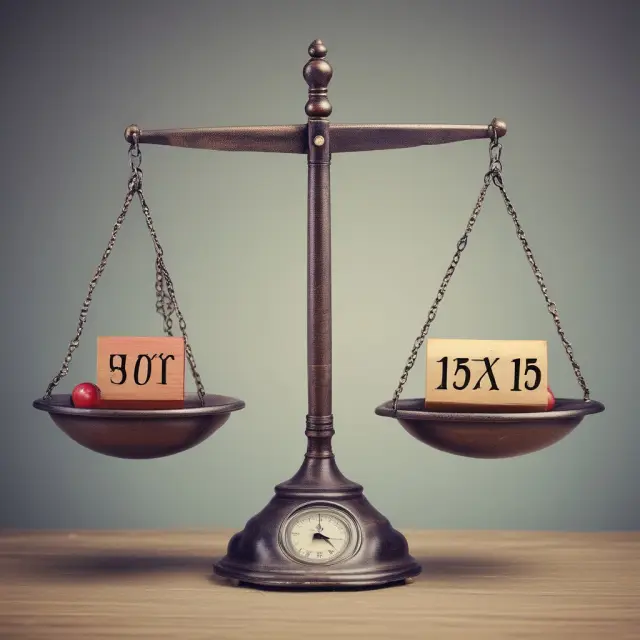 Debtor standing atop scales, with one side holding shrinking principal and the other side displaying growing monthly payments. Interest rates hover above.