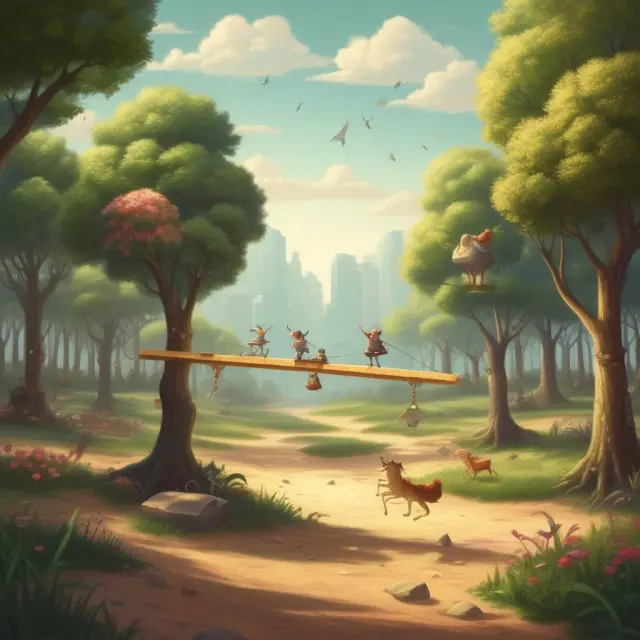 A seesaw with economies of scale and competition balancing the minimum efficient scale