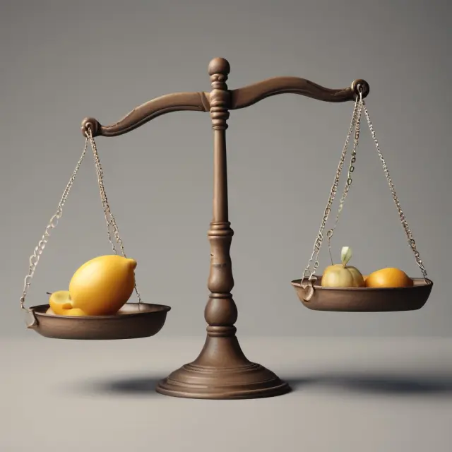 Scale illustrating Modified Internal Rate of Return (MIRR) providing a more balanced assessment compared to Traditional Internal Rate of Return (IRR)