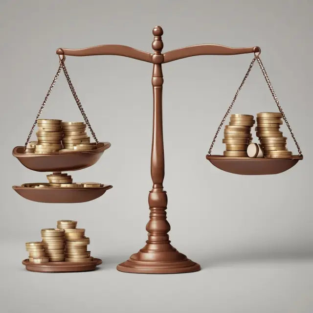 Two scales, one showing traditional IRR and another, MIRR, with cash flows balanced by firm