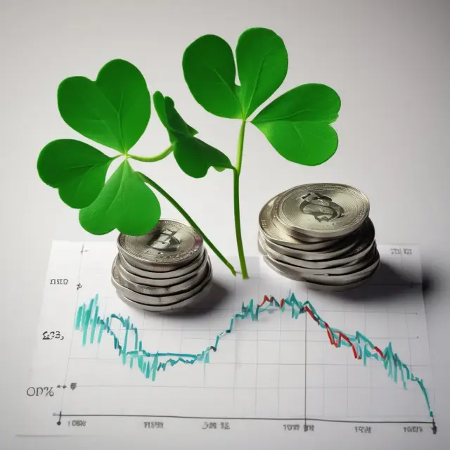 Three-leaf clover thriving between two contrasting cash flow graphs, representing the superiority of MIRR in evaluating project profitability