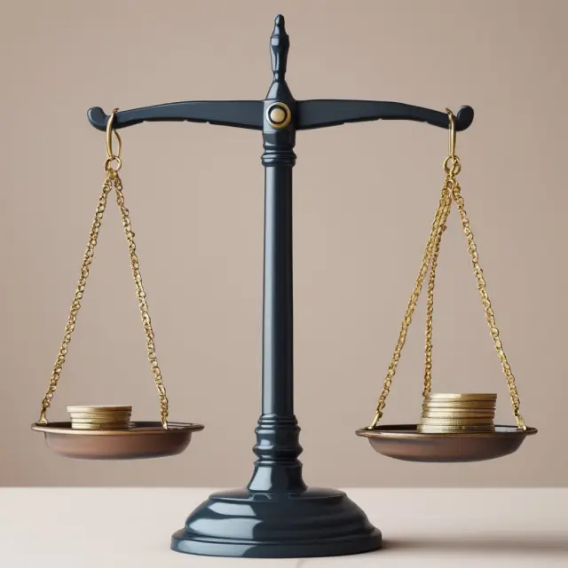 Two sets of scales: one with lower peak symbolizing IRR and the other with a taller peak representing MIRR, reflecting the superior performance of MIRR in investment decision making.