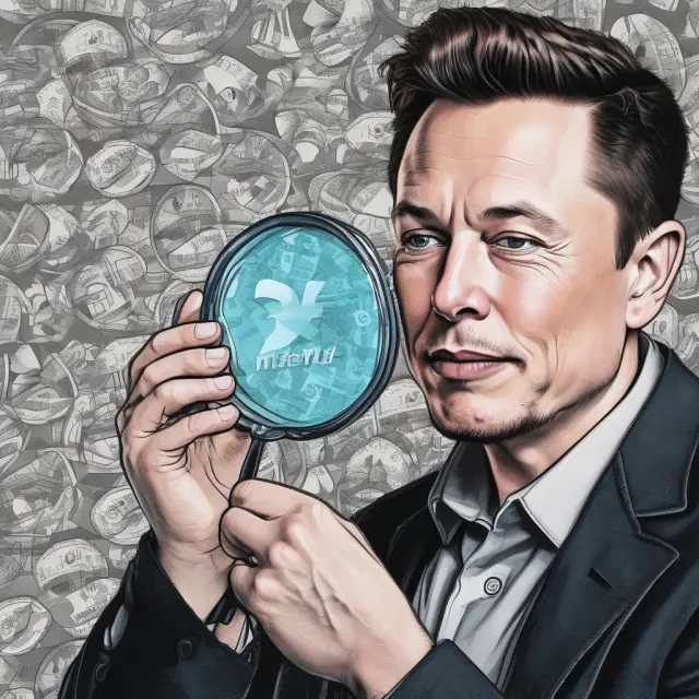 Elon Musk examining Twitter