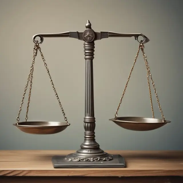 A balanced scale tips towards falsehoods, symbolizing misrepresentation. A visually striking image for discussing common questions and legal consequences.