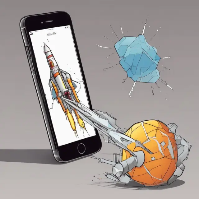 Mobile device with a rocket propelling fast-loading web pages