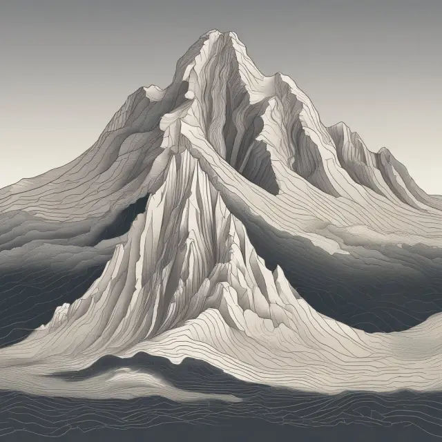 Image of two mountains symbolizing separate groups and their distinct peaks in a bimodal distribution